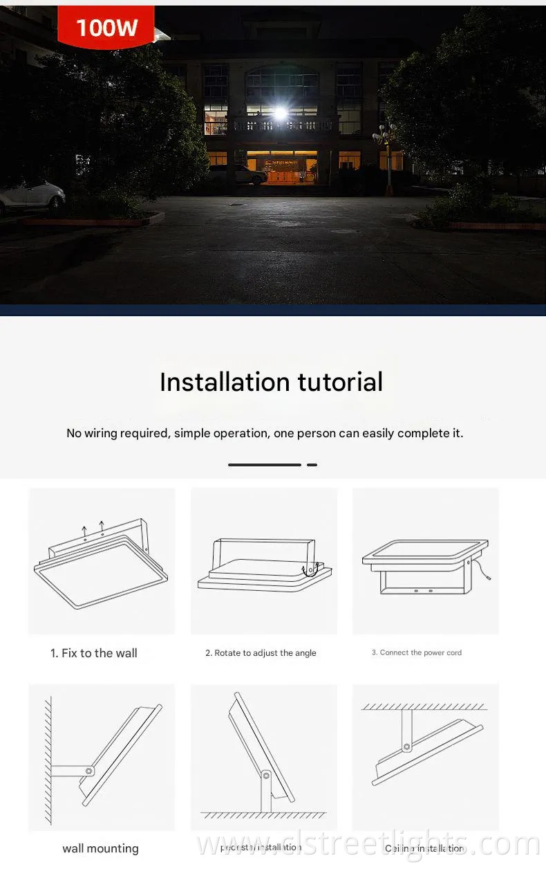 LED Solar Floodlights, Ultra-Bright Outdoor Solar Lights, Energy-Saving Lighting